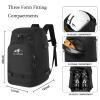 HAMISH Ski Boot Bag,1.76cu ft 50L Waterproof large capacity Ski Boots Bag Backpack,Snowboard Travel Lightweight Ski Bag Backpack for Ski Helmet, Goggles, Gloves, Skis, Snowboard & Accessories view 2