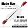 Z&J SPORT Kayak Paddle with Bag, Carbon Shaft and Fiberglass Blade, Recreational Touring Kayak Paddle for Dynamic Kayaking in Ocean, River, Lake (Red Plant,Straight-210-220cm) view 2