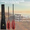 Z&J SPORT Kayak Paddle with Bag, Carbon Shaft and Fiberglass Blade, Recreational Touring Kayak Paddle for Dynamic Kayaking in Ocean, River, Lake (Red Plant,Straight-210-220cm) view 4