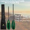 Z&J SPORT Kayak Paddle with Bag, Carbon Shaft and Fiberglass Blade, Recreational Touring Kayak Paddle for Dynamic Kayaking in Ocean, River, Lake (Green Grass,Straight-210-220cm) view 4
