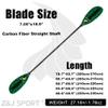 Z&J SPORT Kayak Paddle with Bag, Carbon Shaft and Fiberglass Blade, Recreational Touring Kayak Paddle for Dynamic Kayaking in Ocean, River, Lake (Green Grass,Straight-215-225cm) view 2