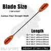 Z&J SPORT Kayak Paddle with Bag, Carbon Shaft and Fiberglass Blade, Recreational Touring Kayak Paddle for Dynamic Kayaking in Ocean, River, Lake (Red Fiber,Straight-210-220cm) view 2
