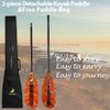 Z&J SPORT Kayak Paddle with Bag, Carbon Shaft and Fiberglass Blade, Recreational Touring Kayak Paddle for Dynamic Kayaking in Ocean, River, Lake (Red Fiber,Straight-210-220cm) view 4