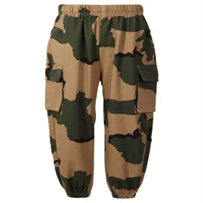 easyforever Kids Girls Jogger Cargo Pants Camouflage Overalls Trousers Street Hip Hop Dance Workout Athletic Sweatpants Army Green 5-6 Years