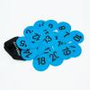 Eco Walker 4inch Mini Floor Spot Markers for Classroom Preschool and Kindergarten (Set of 20pcs) (Blue number 1-20) view 1