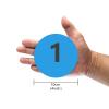 Eco Walker 4inch Mini Floor Spot Markers for Classroom Preschool and Kindergarten (Set of 20pcs) (Blue number 1-20) view 2
