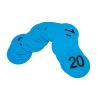 Eco Walker 4inch Mini Floor Spot Markers for Classroom Preschool and Kindergarten (Set of 20pcs) (Blue number 1-20) view 4
