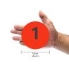 Eco Walker 4inch Mini Floor Spot Markers for Classroom Preschool and Kindergarten (Set of 20pcs) (Red number 1-20) view 2