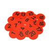 Eco Walker 4inch Mini Floor Spot Markers for Classroom Preschool and Kindergarten (Set of 20pcs) (Red number 1-20) view 3