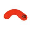 Eco Walker 4inch Mini Floor Spot Markers for Classroom Preschool and Kindergarten (Set of 20pcs) (Red number 1-20) view 4