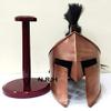 Corinthian Wearable Armor Halloween Helmet with Plumes 300 Movie Authentic Copper Helmet Wooden Stand view 3