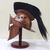 Corinthian Wearable Armor Halloween Helmet with Plumes 300 Movie Authentic Copper Helmet Wooden Stand view 4