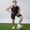 Topeter Padded Rib Protector Sleeveless Chest Protect Shirt Hockey Baseball Gear Paintball Football Protective Pads for Boys L view 3