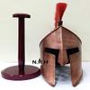 Medieval 300 Movie Authentic Helmet Copper Armour King Leonidas Greek Spartan Roman Halloween Helmet W Stand view 2