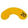 Eco Walker 4inch Mini Floor Spot Markers for Classroom Preschool and Kindergarten (Set of 20pcs) (Yellow number 1-20) view 4