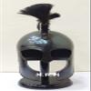 Nautical Replica Hub Troy Armor Helmet (Steel) | Medieval Knight Armor Costume | Black Metal LARP Reenactment Halloween Helmet W/Wooden Stand view 3