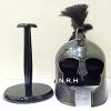 Nautical Replica Hub Troy Armor Helmet (Steel) | Medieval Knight Armor Costume | Black Metal LARP Reenactment Halloween Helmet W/Wooden Stand view 4