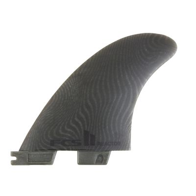 FCS II Reactor Neo Glass Eco Tri Surfboard Fins (Ash, Medium)