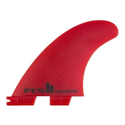FCS Accelerator Eco Neo Glass Surfboard Fins - Tri Fin Set (3 Fins) (Large), Multicolor