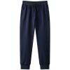 ANUFER Mens Slim Fit Cotton Sweatpants Jogging Bottoms with Zipper Pockets Casual Trousers Closed Bottom Navy S