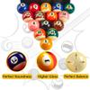 Billmart Premium Billiard Balls Pool Table Accessories 2-1/4" Regulation Size 16 Pool Balls Billiard Set view 4