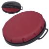 WarBull 360-Degree Swivel Bucket Seat, 5 Gallon Bucket Lid Cushion, Silent Spin Bucket Seat, Comfortable, with Waterproof Cover, for Hunting, Fishing, Gardening and Camping, Dark Red view 1