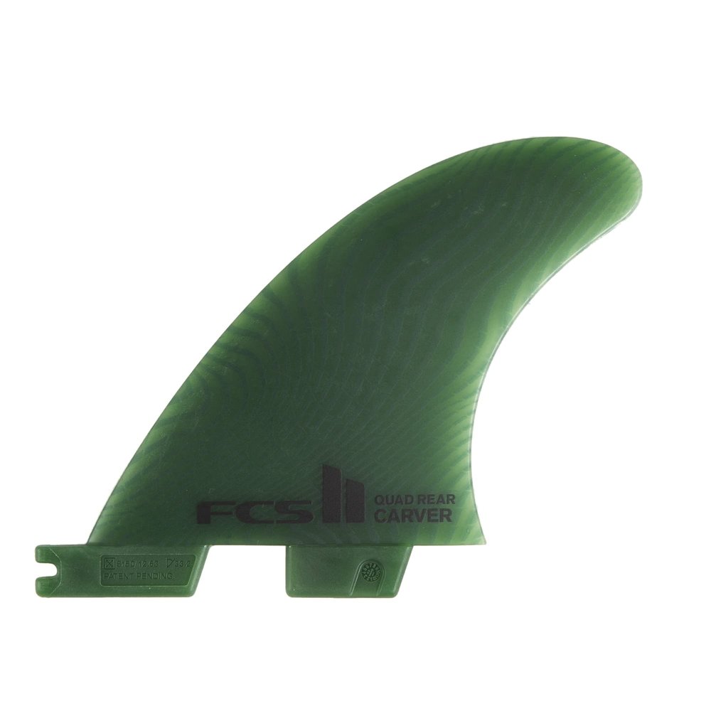 FCS Carver Eco Neo Glass Surfboard Fins (Small, Quad Rears (2 Fins))