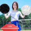 2 Pack pom poms Cheerleading with Baton Handle Plastic Cheer Poms Cheerleading Pompoms for Sports Party Dance Team Accessories Cheering Squad Spirit (A-Black) view 2