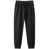 ANUFER Mens Slim Fit Cotton Sweatpants Jogging Bottoms with Zipper Pockets Casual Trousers Closed Bottom Black 5XL view 1