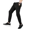 ANUFER Mens Slim Fit Cotton Sweatpants Jogging Bottoms with Zipper Pockets Casual Trousers Closed Bottom Black 5XL view 2