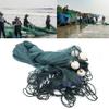 BJTDLLX 6.5x33FT Large Fishing Gill Net, Fishing Net Hand Made Nylon Beach Seine Drag Nets, Bait Fish Mesh with PVC Foam Float Bobbers and Lead Sinkers, Fishing Equipment Beach Drag Net view 3