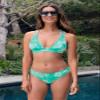 Becca by Rebecca Virtue Crystal Skylar Rib Halter Top Jasper D-Cup view 4