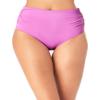Anne Cole Women's Standard Convertible High Waist Shirred Swim Bottom view 1