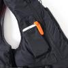 7HAHA3 Portable Fishing Vests Outdoor Activities Fishing Jacket Multi Pockets Adjustable Surfing Wear-Resisting Jacket,Black view 3