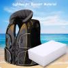 7HAHA3 Portable Fishing Vests Outdoor Activities Fishing Jacket Multi Pockets Adjustable Surfing Wear-Resisting Jacket,Gray view 2