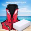 7HAHA3 Men Women Fishing Vests Outdoor Activities Surfing Jacket Multi Pockets Surfing Jacket Trout Bass Fishing Gear,Black,XL(190cm99kg) view 3