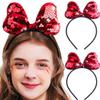 EVILD Sequin Hair Bow Glitter Bows Headband Christmas Hair Accessories for Women (Pack of 2) view 1