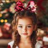 EVILD Sequin Hair Bow Glitter Bows Headband Christmas Hair Accessories for Women (Pack of 2) view 3