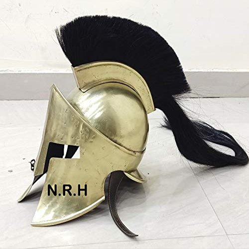 Medieval Armour King Leonidas Greek Spartan Roman Helmet | Legions Halloween Men's Spartan 300 Movie Helmet