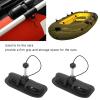 1 Pair Oar Holder Paddle Lock, Paddle Holder Support Universal for Inflatable Boat Kayak Canoe Dinghy Raft 0.4in Iron Core view 2