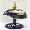 Nautical Replica Hub WWI & II German PICKELHAUBE Hessen Spike Halloween Helmet | Leather Prussian Bavarian Helmet | Brass Military Officer Mens Costume W/Stand view 1