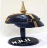 Nautical Replica Hub WWI & II German PICKELHAUBE Hessen Spike Halloween Helmet | Leather Prussian Bavarian Helmet | Brass Military Officer Mens Costume W/Stand view 4