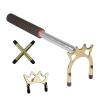 PUZOU Retractable Billiards Pool 14-59 inches Cue Stick Bridge with 3PCS Removable Brass Bridge Billiards Pool Cue Accessory for Pool Table view 2