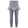Yartina Toddler Baby Girls Kids Velvet Footless Leggings Fleece Lined Pants with Ruffle Tutu Skirt Bottoms Dark GreyA 2-3 Years view 1