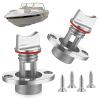 Ripeng Boat Drain Plug Stainless Steel Marine Drain Plug Oval Garboard Transom Boat Plug Kit with Waterproof Seal Ring for 1 Inch Hole, Thread for 3/4 Inch (2, Red) view 1