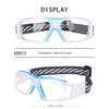 SooGree Sport Goggles Basketball Soccer Football Sports Protective Eyewear Eye Safety Glasses Men Women Racquetball Goggles Lens Replaceable (Transparent Frame Blue Pad) view 3