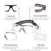 SooGree Sport Goggles Basketball Soccer Football Sports Protective Eyewear Eye Safety Glasses Men Women Racquetball Goggles Lens Replaceable (Transparent Frame Black Pad) view 4