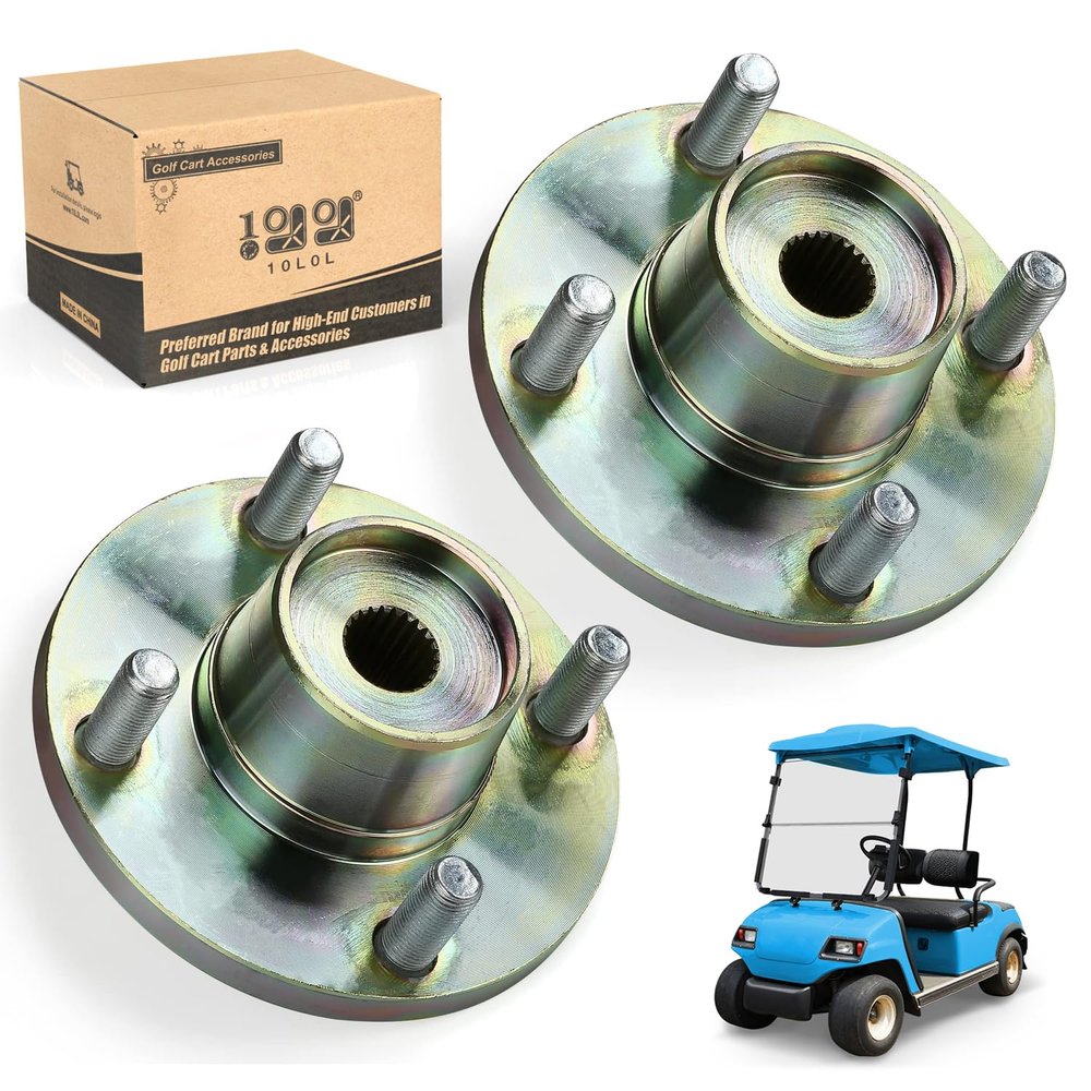 10L0L Golf Cart Rear Axle Hub Assembly Compatible with for Yamaha G8, G9 (1992-up) G14, G16 & G19-G22 Gas or Electric Golf Cart Replaces OEM# JN3-G6514-00, Pack of 2