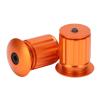 VBESTLIFE Handlebar End Plugs, Aluminum Alloy Expansion Locking Handlebar End for Mountain Road Folding Bike(Orange) and Spare Parts view 2