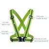 Running Reflective Vest Gear 2pcs, Lasport Reflective Adjustable Safety Vest, High Visible Reflective Belts Straps for Night Running, Walking, Cycling and X-Large view 3